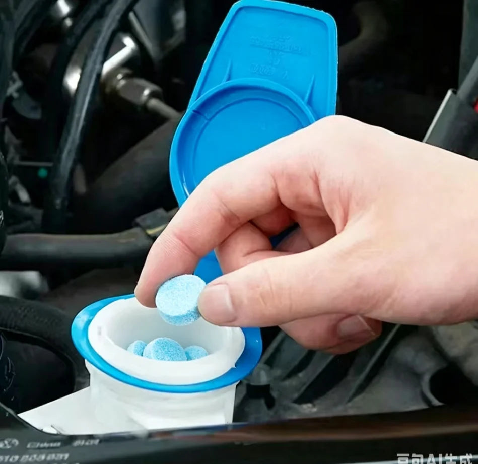 Car Windshield Cleaner, Glass Water Solid Effervescent Tablets for Car Window Wiper Washer Cleaning Accessories