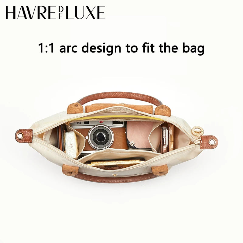 Bag organizer insert for Longchamp bag nylon material super strong fit bag support handbag insert bag accessories