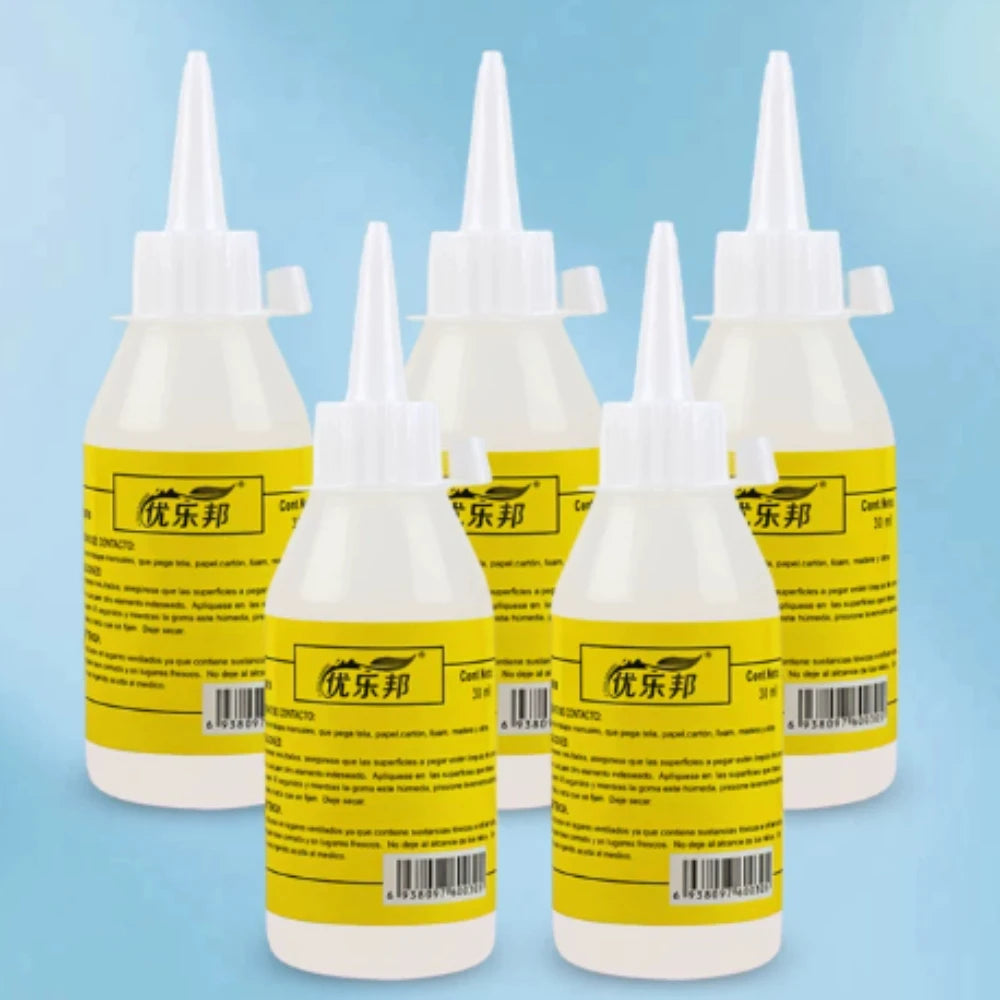 30ml Transparent Strong Alcohol Glue Non-Woven Fabric Handmade Adhesive for DIY Craft, Diamond Painting, Button & Twine Fixing