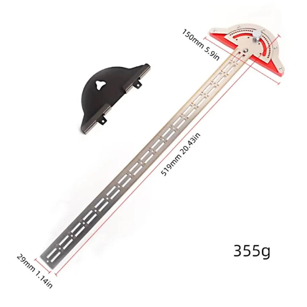 Portable Accurate Woodworkers Edge Rule Stainless Steel Marking Tool Angle Ruler Durable 0-70 Degrees Woodworking Protractor
