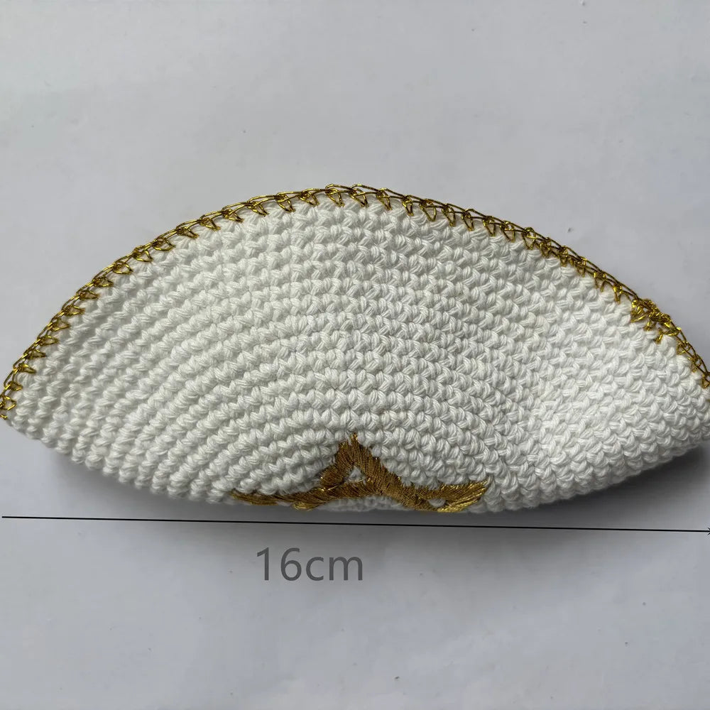 David Star Kippah Handmade Wire Cap Hanukkah Hat
