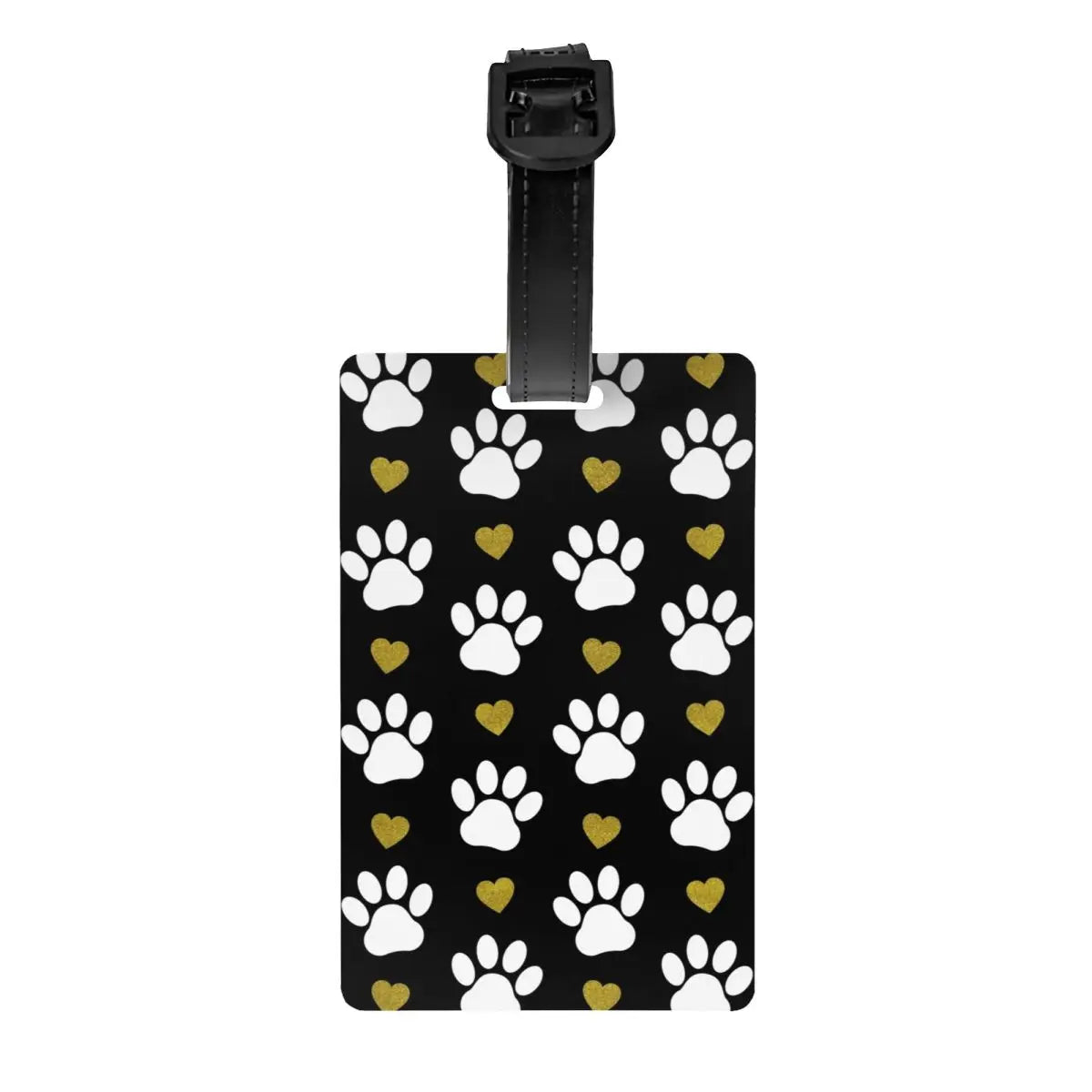 Custom Dog Lover Pet Paw Heart Luggage Tag for Suitcases Fashion Baggage Tags Privacy Cover Name ID Card