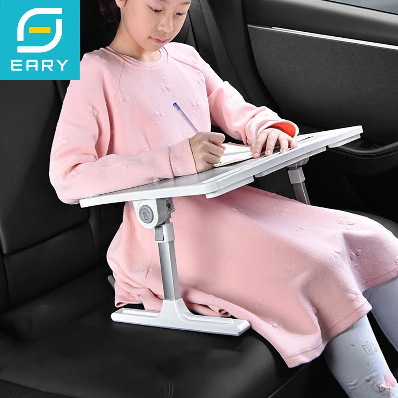 Eary Large Car Seat Tray Table Foldable Travel Tray for Kids Height Adjustable Car Desk for iPad Laptop Computer Tablet Notebook