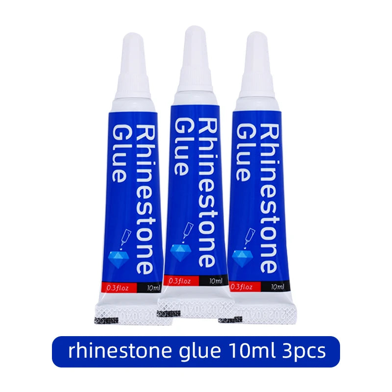 QIAO New Rhinestone Glue 10mL Multi-purpose B7000 for Jewelry,Bead,Rhinestones,Fabric DIY High Viscosity Adhesive Glues