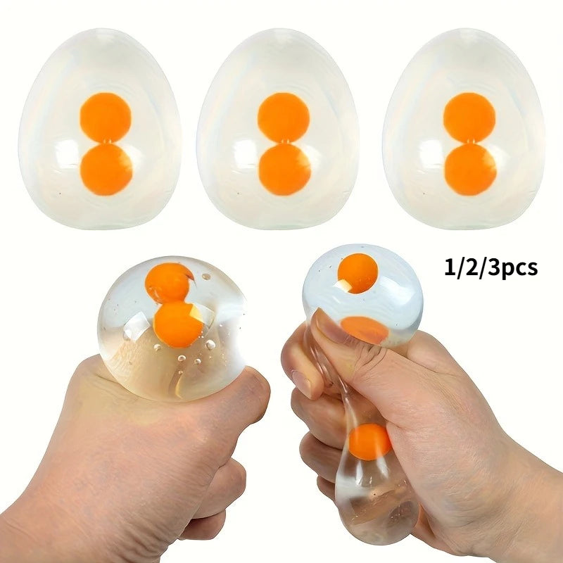 1/2/3pcs Squishy Eggs Balls | Toy for Party, Pinch Music, Squeeze Toys, Birthday Halloween Funny Gifts