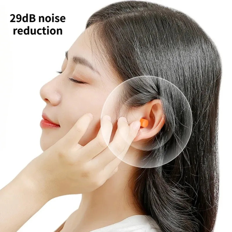 10/20/50Pairs Anti Noise Earplugs Sleep Work Learn Reduce Noise Soft Foam Convenient Durable Earplugs Packaged Separately