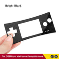 Black Grey Limited Version Front Faceplate Cover Replacement For Nintendo GameBoy Micro For GBM Front Case Housing Shell Cover