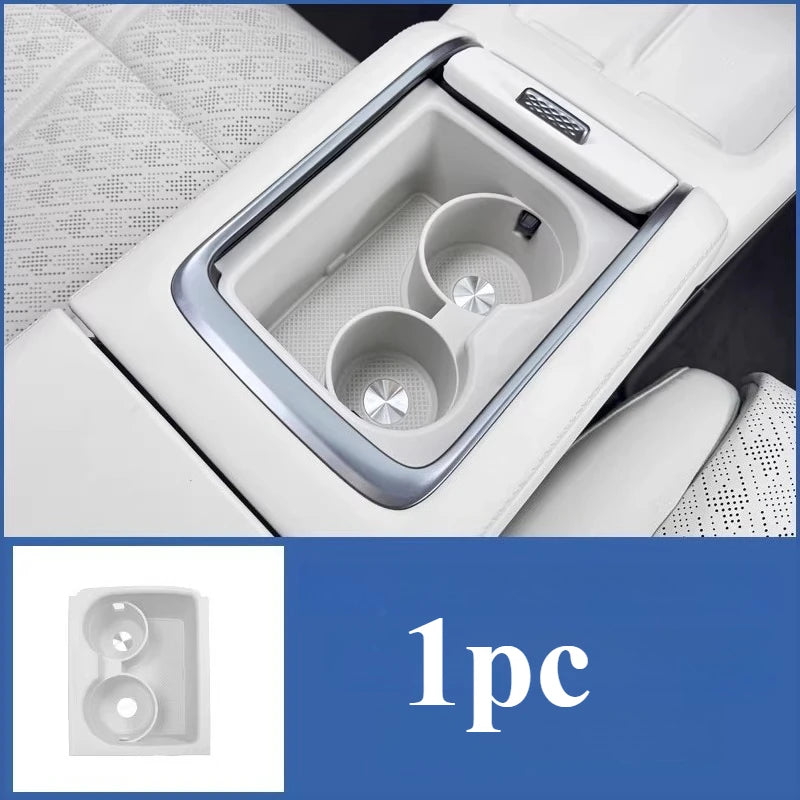 For 2025-2026 ZEEKR 7X Refresh Version Cup Holder Pad Set Central Control Silicone Storage Cushion Interior Accessories