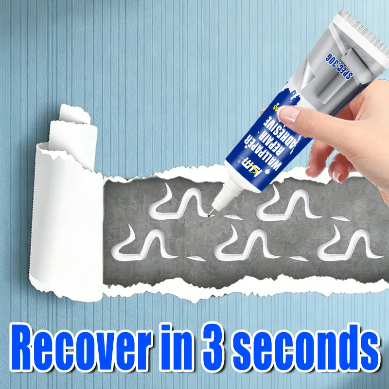 Quick Dry Wallpaper Repair Adhesive, Strong Bond Glue For Loose Wall Paper Edge Home Wall Decoration Repair Glue