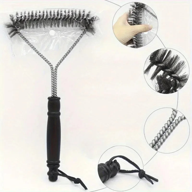 1/2/3PCS Floor Brush Desktop BrushBarbecue Mesh Cleaning Brush Barbecue Mesh Curl Brush Non-stick Multifunctional Cleaning Brush