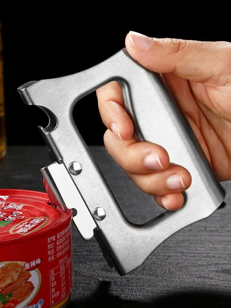 New Stainless Steel Portable Bottle Jar Opener Kitchen Gadget Portable Can Opener For Emergency Bottle Opener Party