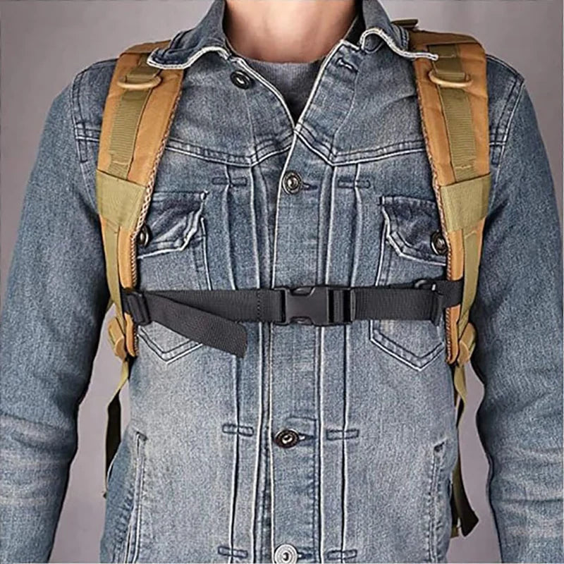Anti-slip Backpack Chest Strap Buckle Outdoor Adjustable Buckle Belt Backpack External Strap Portable Strap With Release Buckle