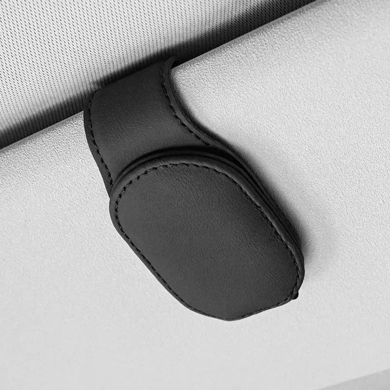 Universal Car Glasses Case Sunglasses Clip Card Ticket Holder Stand Fastener Pen Eyeglasses Case Car Accessories