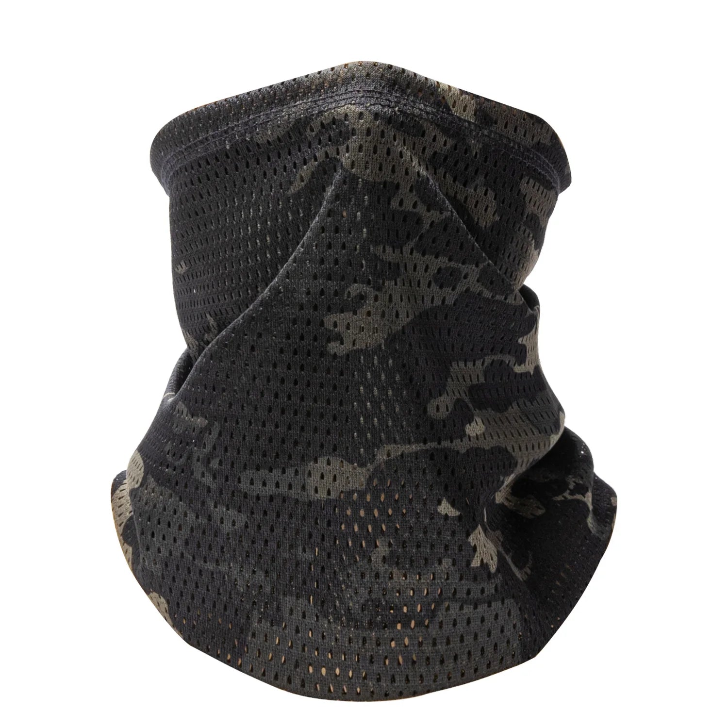 Camo Windproof Neck Gaiter Scarf Outdoor Sports Half Face Mask Running Skiing Cycling Bandana Breathable Motorcycle Mask