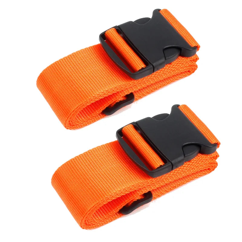 2 pieces nylon Luggage Strap Adjustable Travel Suitcase Buckle Strap Baggage Belt Travel Accessorises Suitcase Packing Seat Belt