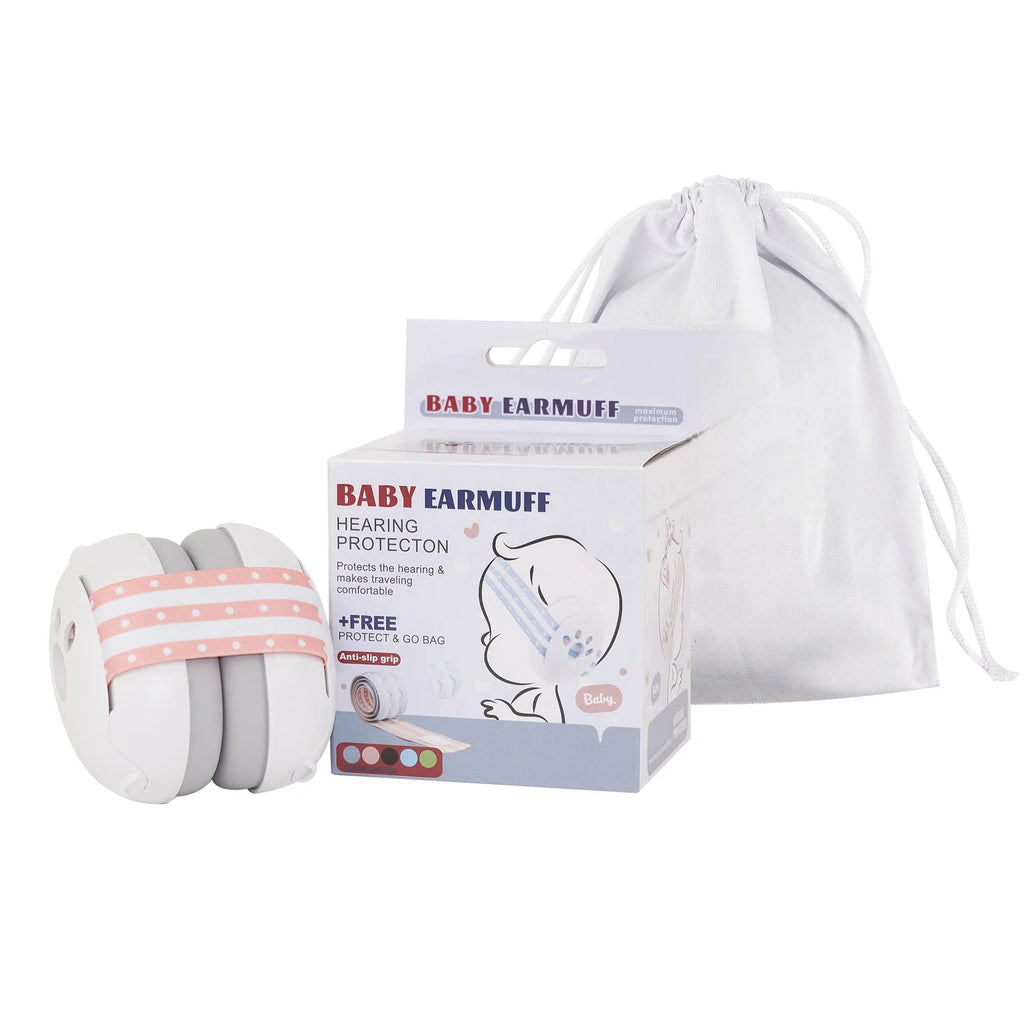 2 in 1 Baby Earmuff Mini-headset Adjustable Noise-proof Ear Protection Kids' Outdoor Sleep and Airplane Anti-noise Earmuffs
