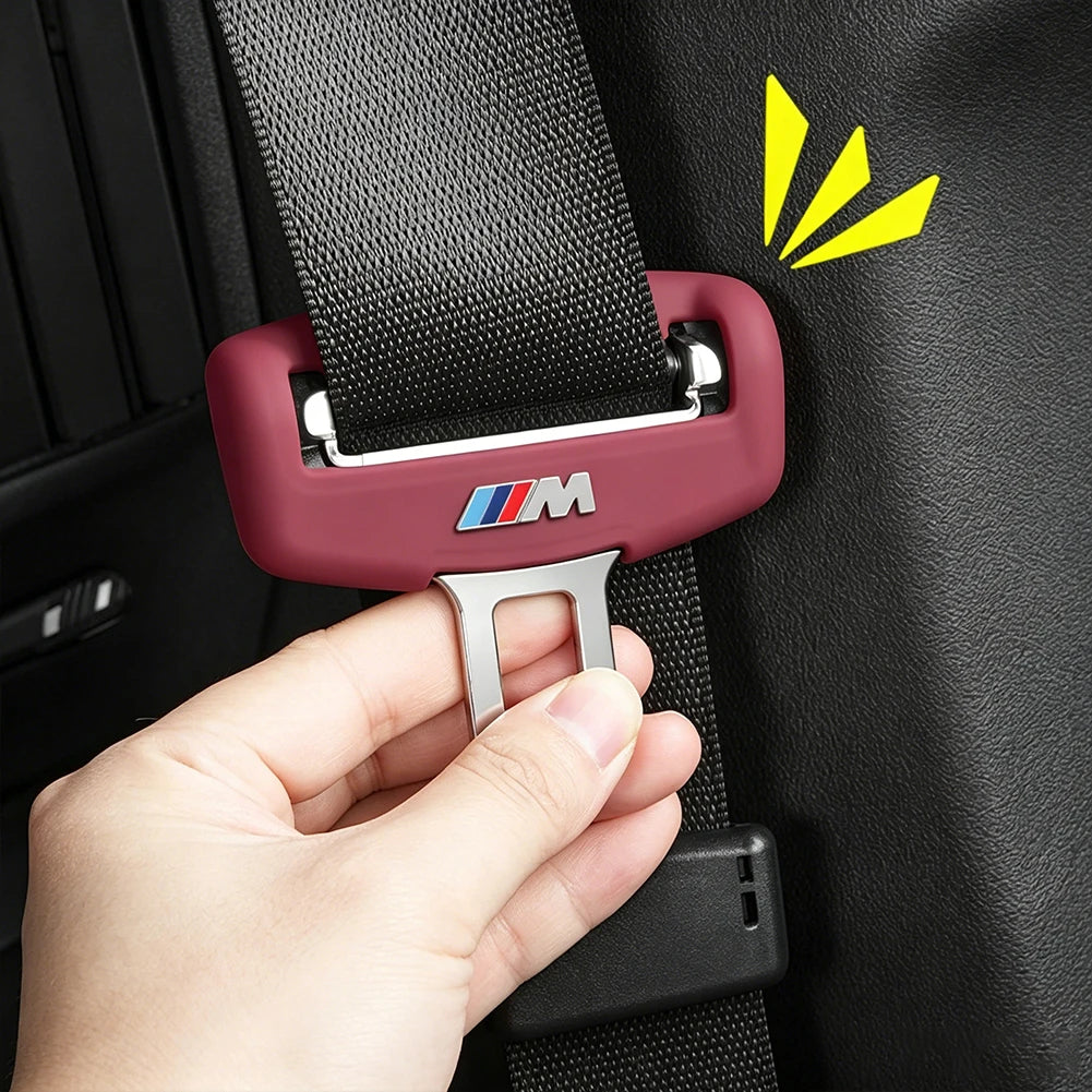 Car Seat Belt Buckle Silicone Protective Cover / Anti-Scratch Sleeve Stickers For BMW G80 G06 G07 G42 G14 G15 G16 F82 F20 F21 F8