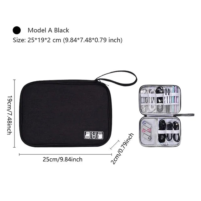 Travel Cable Bag Portable Digital Storage Pouch Waterproof Electronic Accessories Storage Bag Travel Cable Organizer Bags