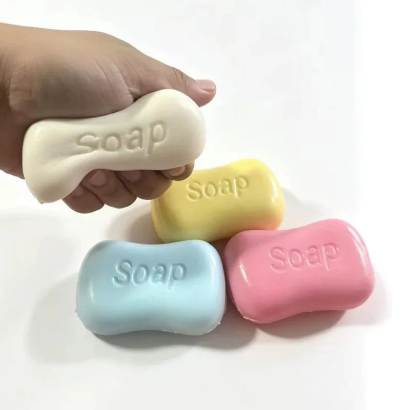 Soap Ball Squishy Soap Stress Ball Fidget Toy Crunchy Squeeze Ball Round Blocks Filled ASMR Anti Stress Toys for Adults