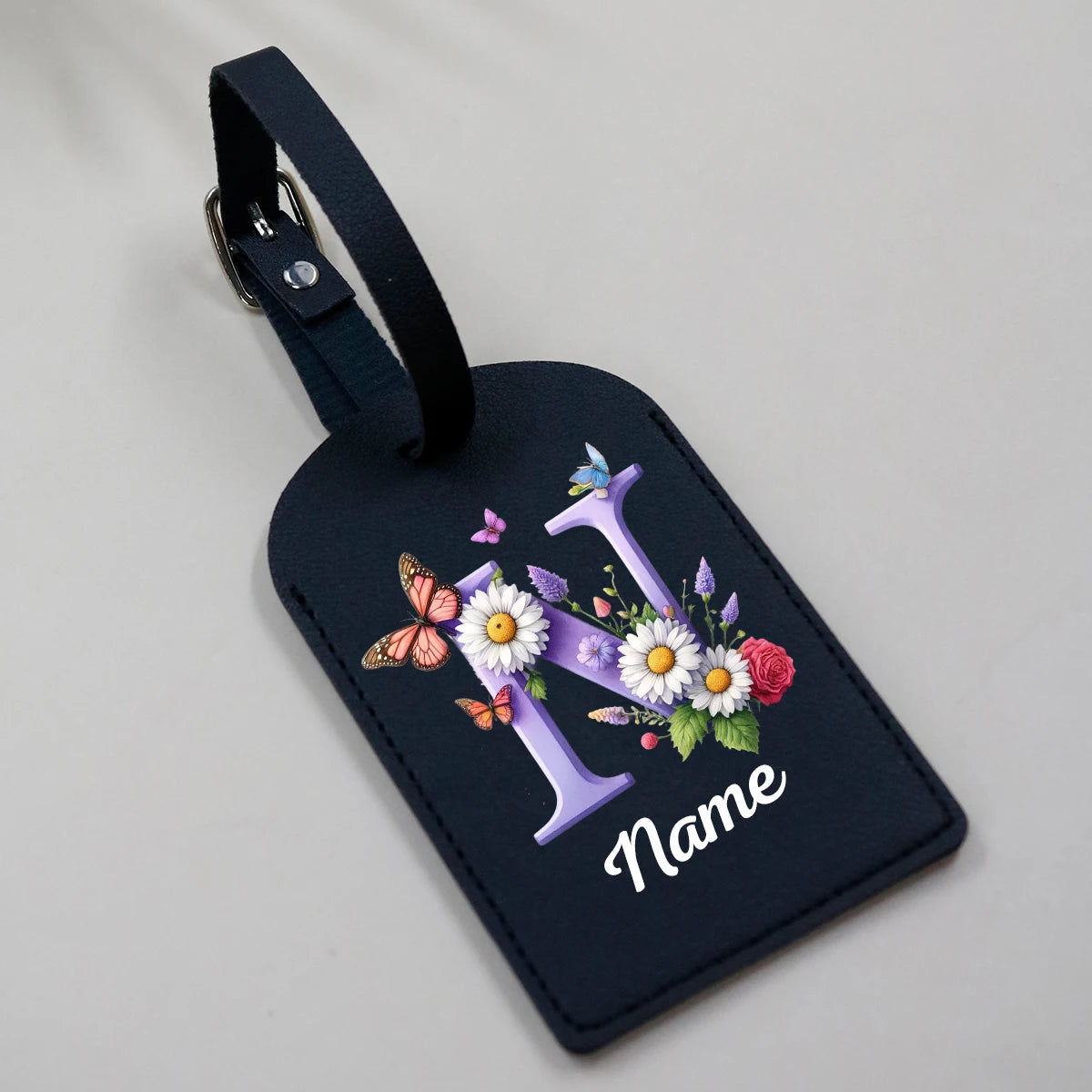 Personalized Pu Leather Luggage Tags, Customized Luggage Tags For Suitcases, Customizable Suitcase Tag, Bag Tags For Luggage,