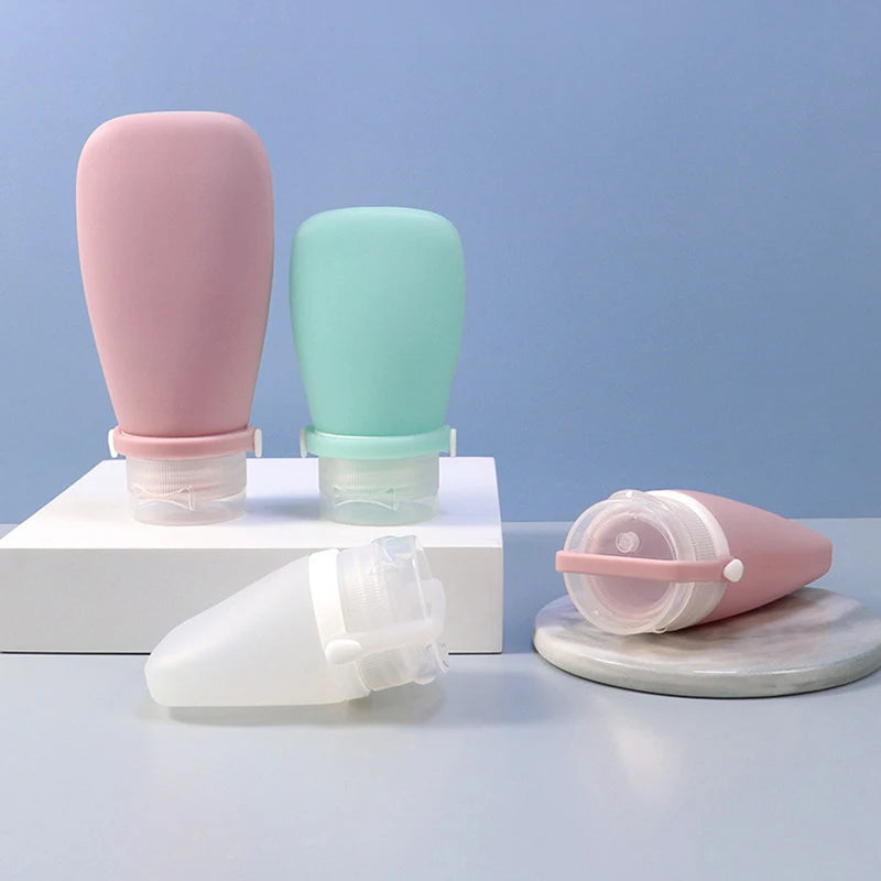 30/60/90ml Silicone Travel Bottles Leak Proof Squeezable Refillable Containers Cosmetic Tube For Lotion Soap Liquids Bottling