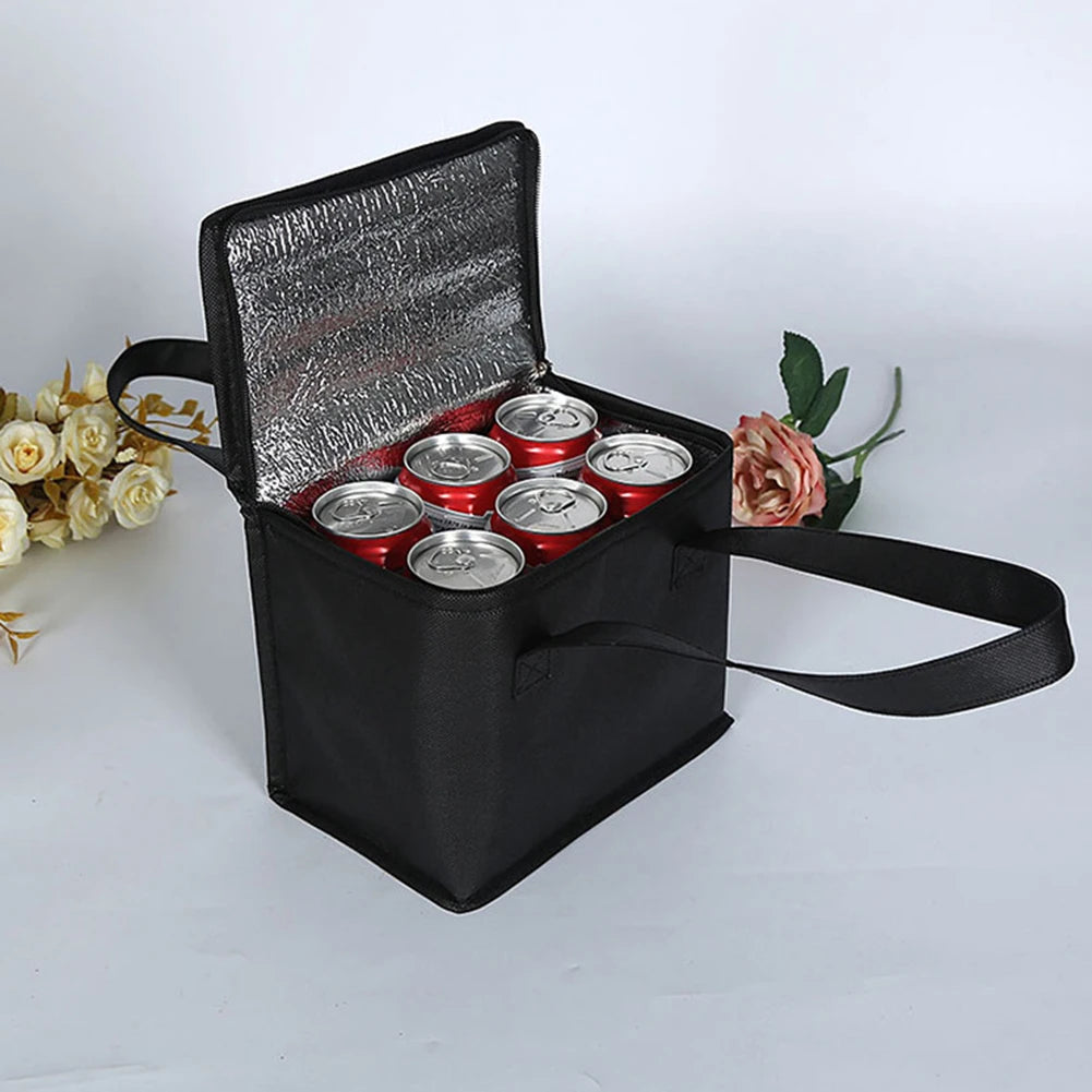 Beer Cooler Portable Bag Folding Food Thermal Storage Bag Insulation Picnic Ice Pack Drink Carrier Insulated Bag for Outdoor