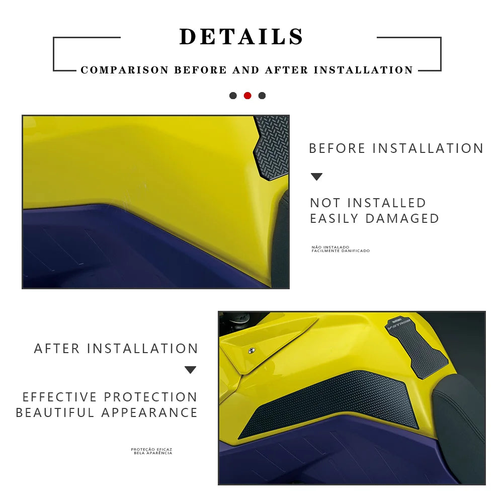 For SUZUKI V-STROM 800DE 2023 Motorcycle Accessories Tank Pad Protector 3D Epoxy Resin Sticker Kit v-strom 800de