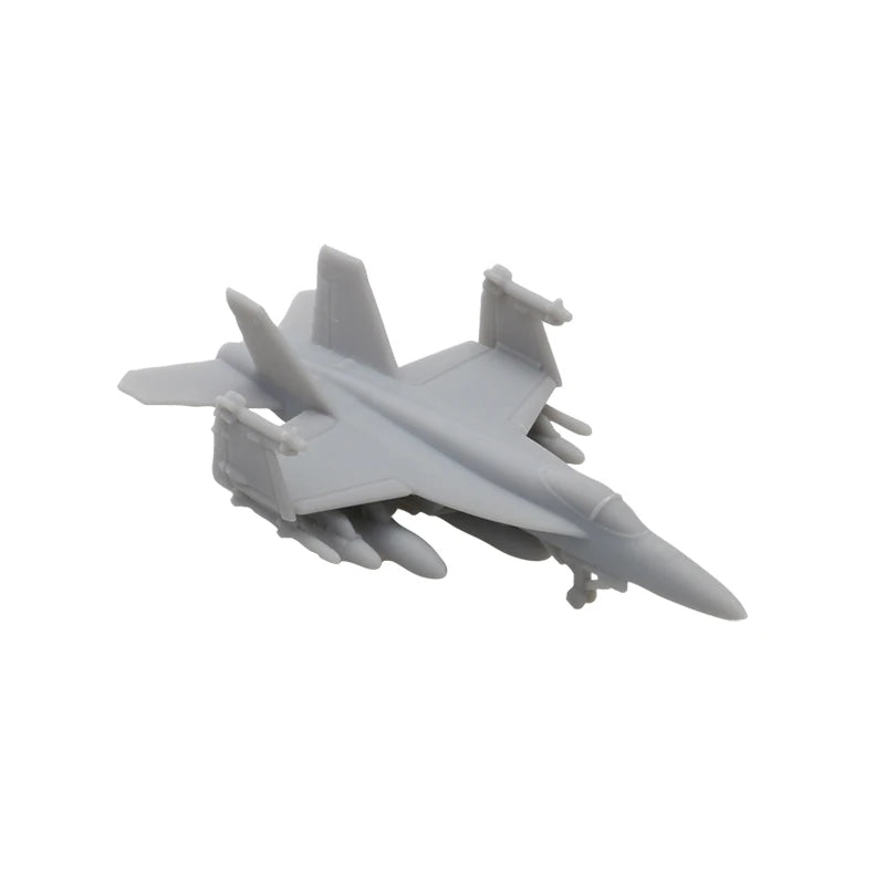 10PCS Model Length 7/26/45.5/52mm F-18E Super Hornet Shipborne Attacking Aircraft Folded Wing Children Interactive Military Toys