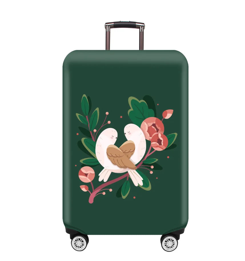 Thick Elastic Cartoon Luggage Protective Cover Zipper Suit For 18-32 inch Bag Suitcase Covers Trolley Cover Travel Accessories