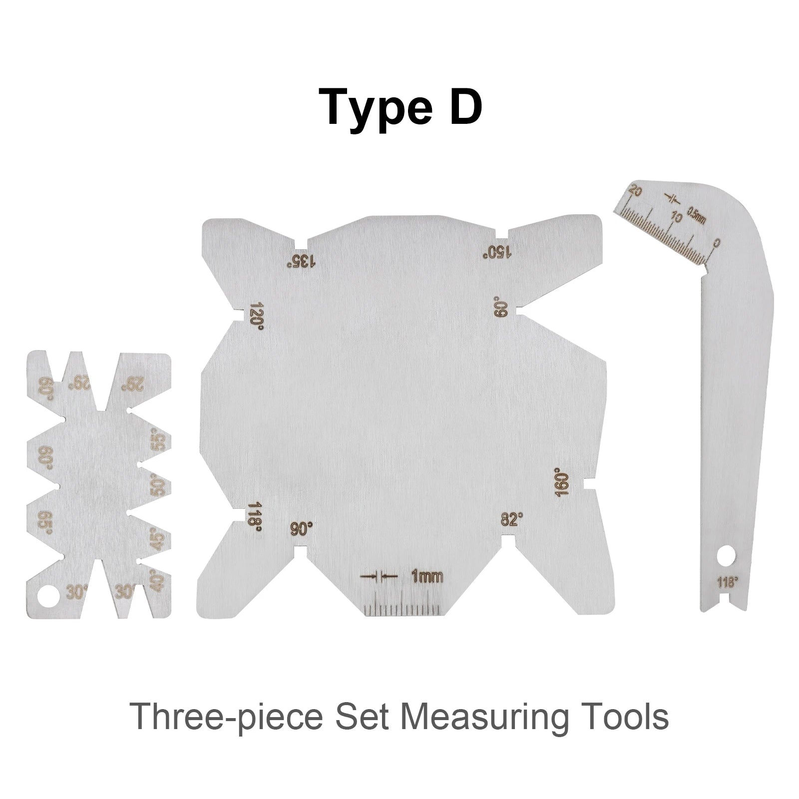 Stainless Steel Angle Gauge 118 Degree Drill Bit Machining Thread Cutting Angle Arc Model Angle Measure Tool Screw Cutting Gauge