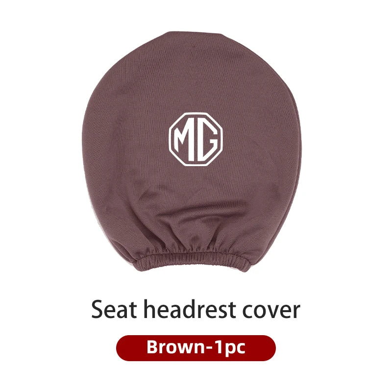 Car Seat Headrest Protective Cover Anti-Dirty Pillow Protector For Morris Garages MG 6 3 5 7 TF ZR ZS HS GS GT Hector RX5 RX8
