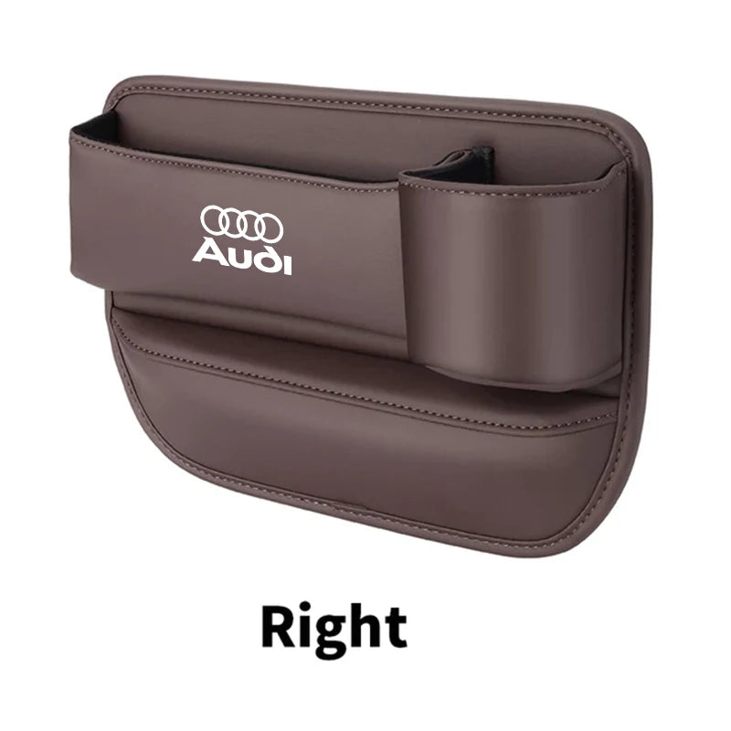 For Audi A4 A3 A6 TT S4 S5 S6 A1 A2 A5 A7 A8 Q1 Q2 Q3 Q4 Q5 Q6 Q7 Q8 B8 B9 B6 C6 Qua Car Seat Gap Crevice Storage Box Cup Holder