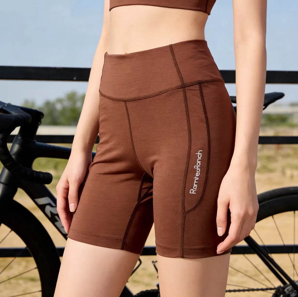 Women's Merino Wool Yoga underwear Shaping Sport Brief Odor Resistance Breathable Moisture