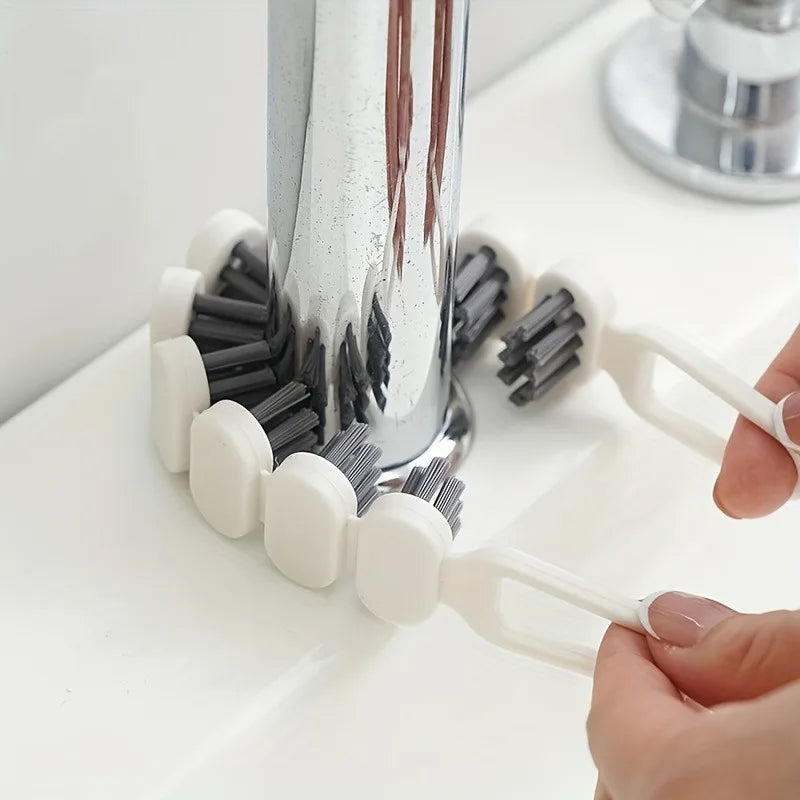 1pc Bendable Cleaning Brush Soft Bristle Crevice Brush Sink Cleaning Brush The Multi-functional Brush Is Compact and Convenient