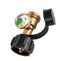 Propane Tank Gauge Level Indicator Color Coded Universal Propane Gauge Propane Adapter Gauge for Gas Cylinder Camping Stove