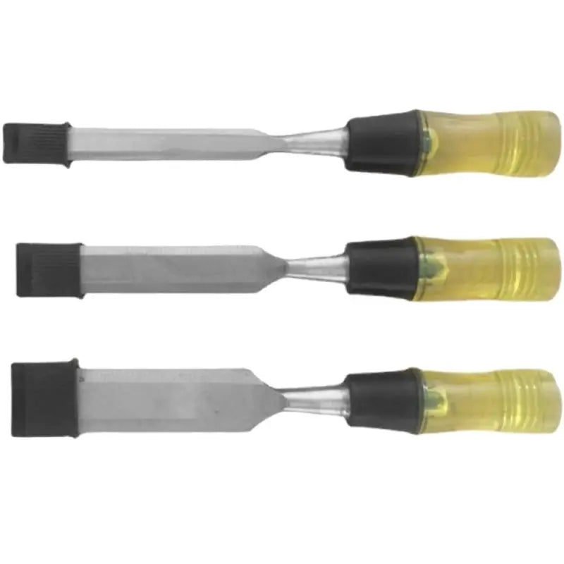 SHGO-Premium Wood Chisel Set 3 Pcs Transparent Acetate Fiber