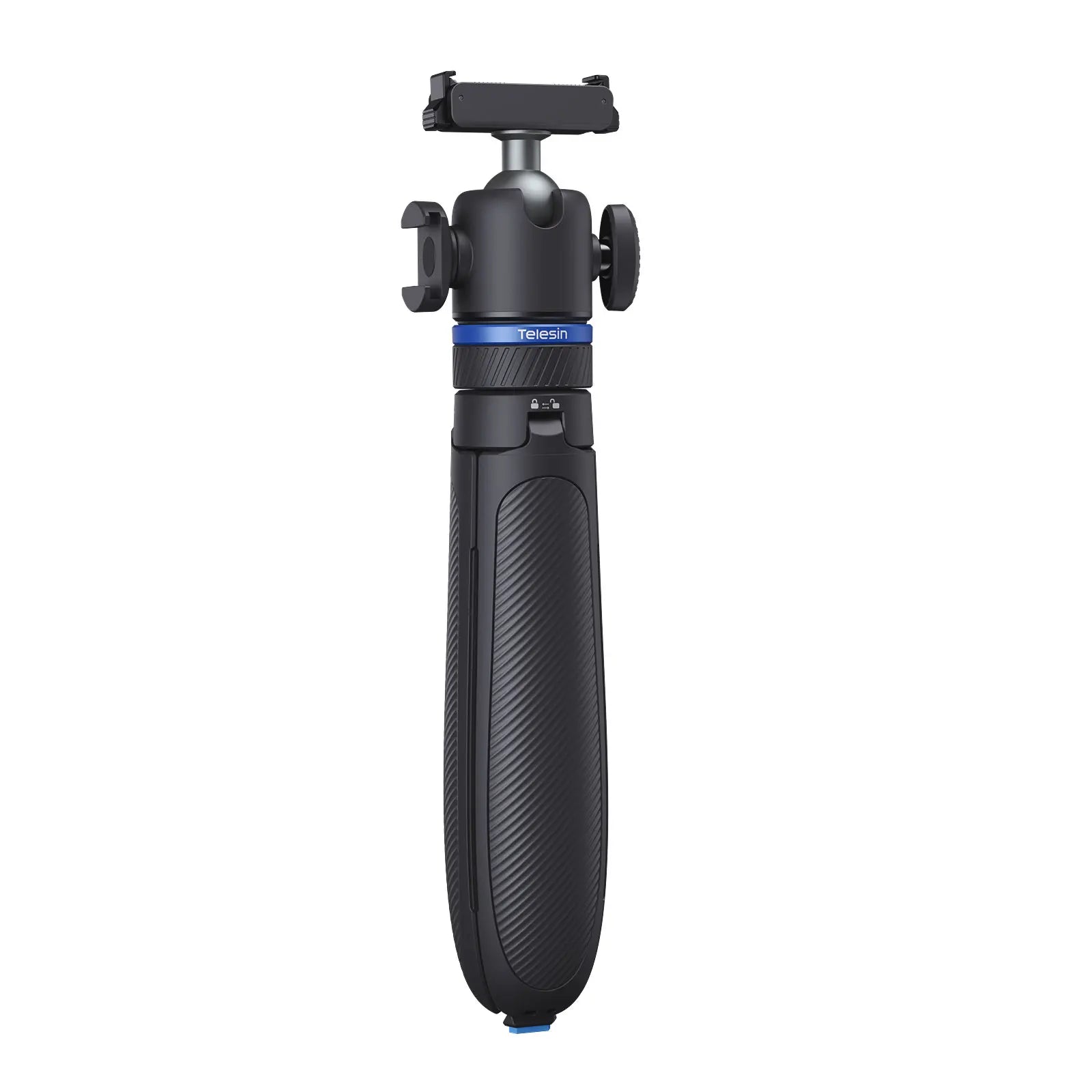 TELESIN Mini Selfie Stick Tripod Aluminum alloy Stand Quick Open Stand for DJI Osmo GoPro Insta360 Action Camera Hand Grip Stand