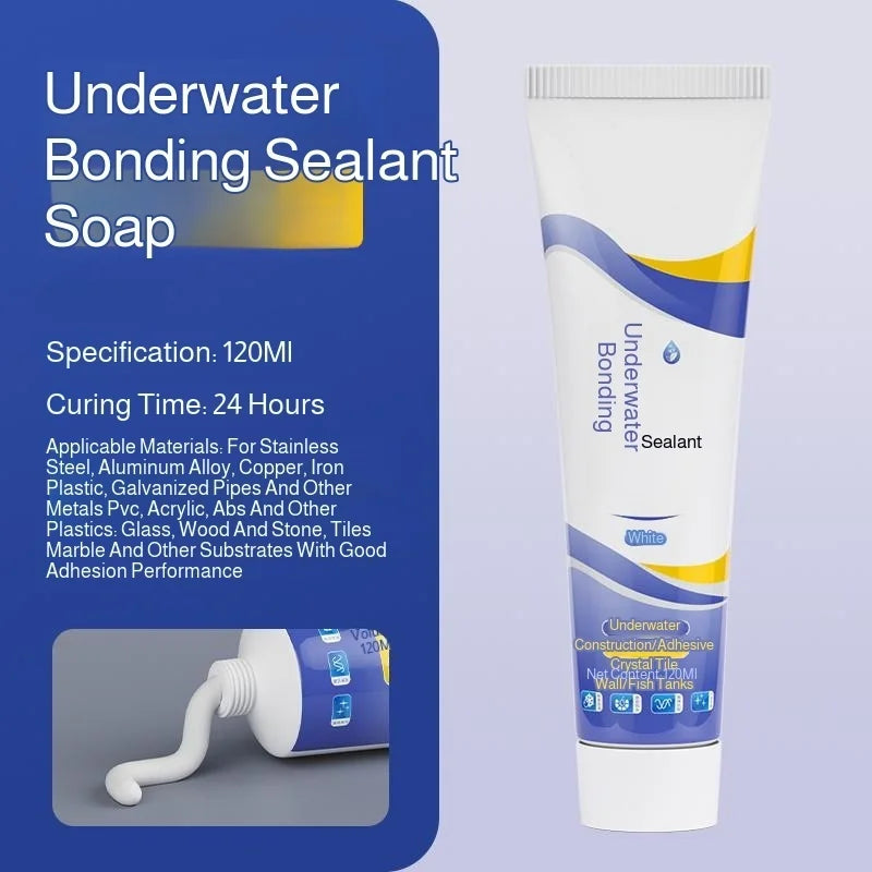 Waterproof Glass Glue Sealant Tape Leak Repair Adhesive Aquarium Fish Tank Pool Underwater Bonding Transparent Waterproof Tape