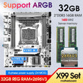 X99 GAMING D3 Motherboard Combo Kit Xeon E5 2696 V3 LGA2011-3 CPU Kit 2*16GB= 32GB DDR3 1600MHZ RAM Placa Mae X99 Set TPM 2.0