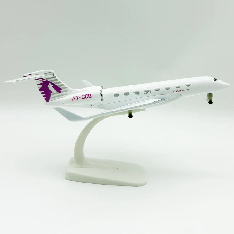 20CM Model Planes Gulfstream G650ER Aircraft Diecast Metal 1/200 Scale Business Jet Collected Gift By Aviation gift