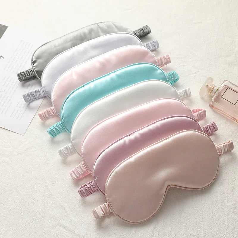 1 Pcs Eyepatch Blindfolds Eyeshade Health Sleep Shield Light Silk Double-Side EyeShade Sleeping Eye Mask Cover Sleep Mask