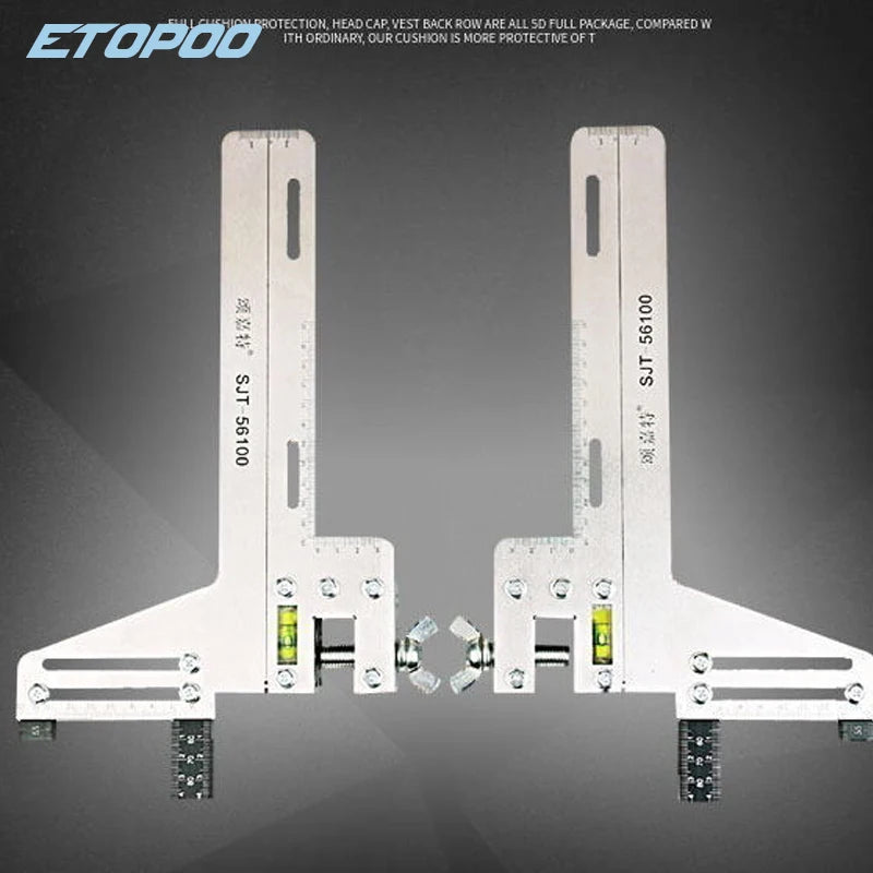 1set elevator rail gauge guide ruler elevator guide ruler Guideway positioning ruler School  board guide ruler