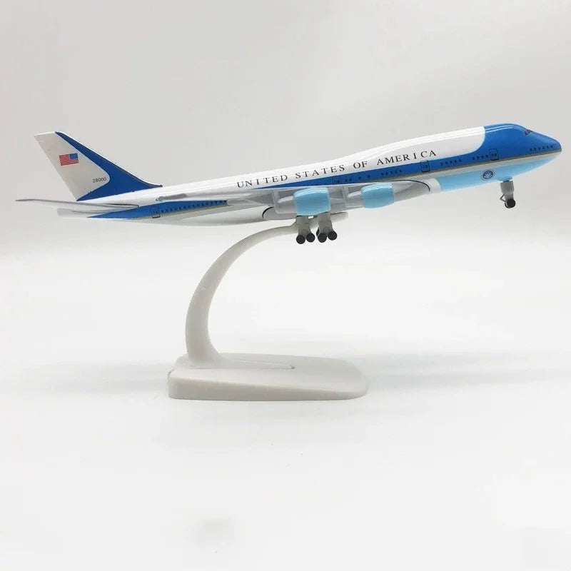 16CM/20CM Alloy Aircraft United States Air Force One B747 Airlines Plane Models With Landing Gear Gifts Collection Aircraft