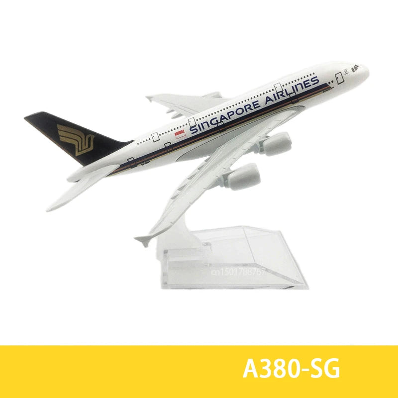 6Inch 15CM A380 A350 A330 A320 Concorde Diecast Airplane Model For Gift Collection