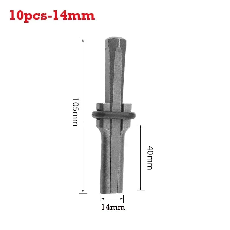 10pcs 14/16/18mm Stone Splitter Wedge & Feather Shims Concrete Rock Stone Splitter Marble Granite Splitter Hand Tool Accessories