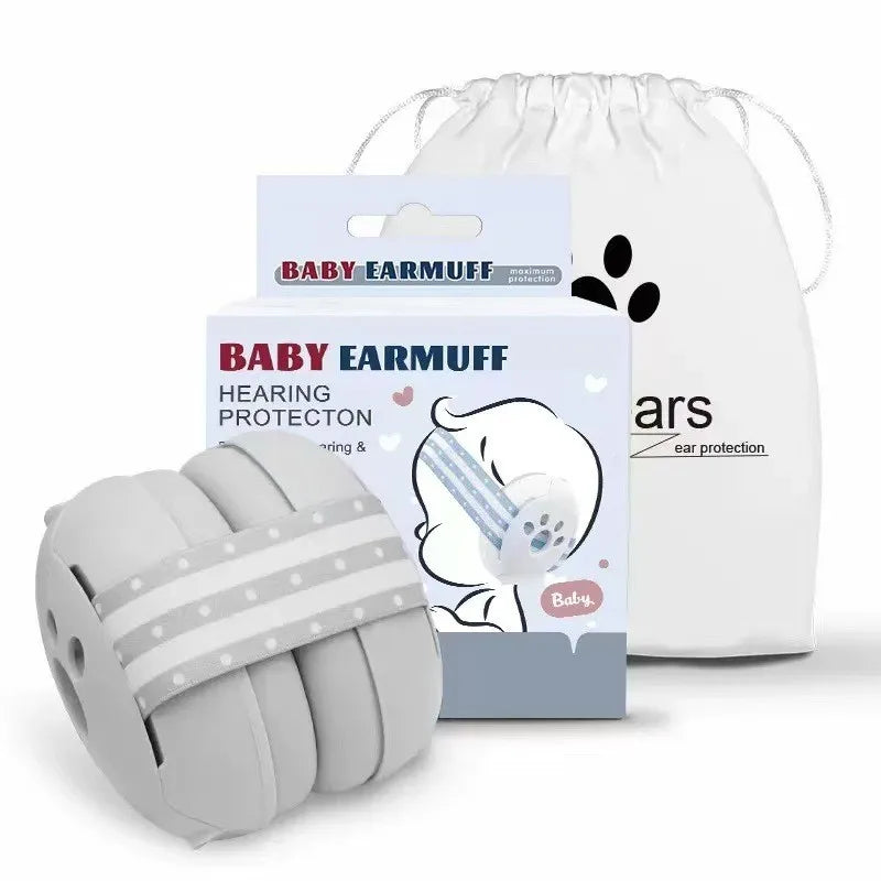 LazyChild Infant Noise Isolating Earmuffs 0-3 Years Noise Reduction Headphones Adjustable Headband For Baby Sleep Plane