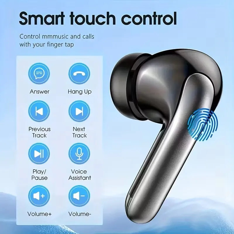 Wireless Earphones HiFi Sound Surround Stereo IPX7 Waterproof Compatible with All Smartphones
