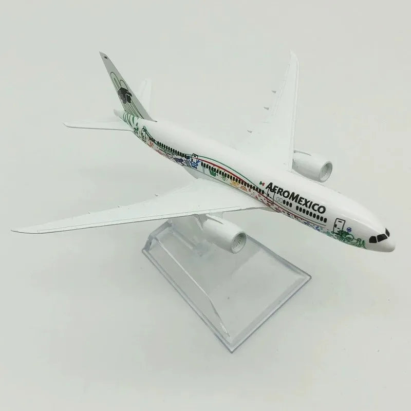 16cm Airplane Model B787 Airways Aircraft 1/400 Scale Alloy Metal B787 Mexican Air AEROMEXICO Plane Model Aviation Miniature toy