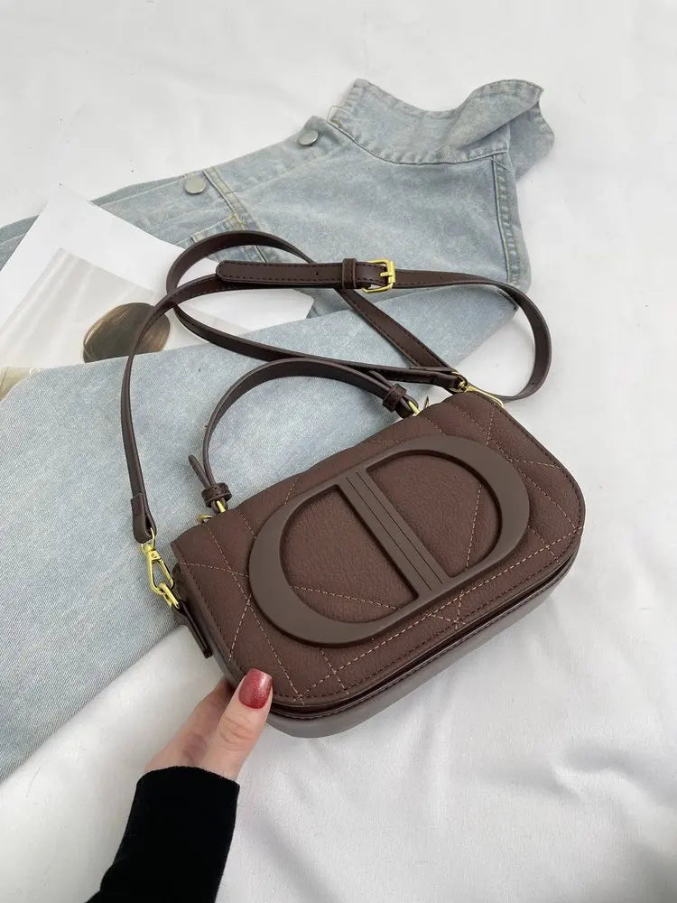 Fashionable Stylish Original Retro Diaper Bag for Women Elegant Leather Crossbody Handbag Large Capacity Unique ClassicMessenger