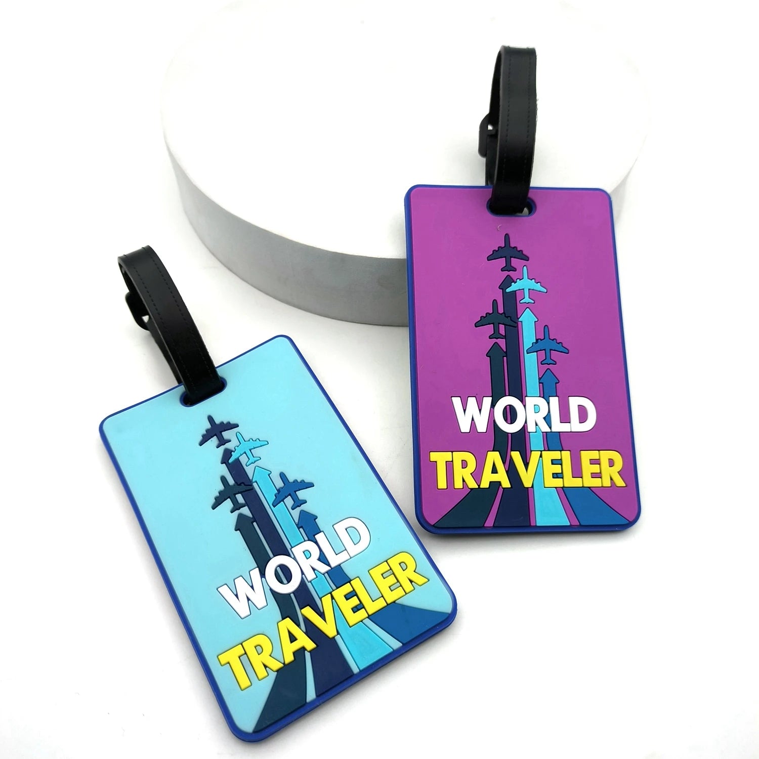 1PC Cute Luggage Tag Creative Suitcase Silicon Portable Travel Label Holder Bag Travel Essentials